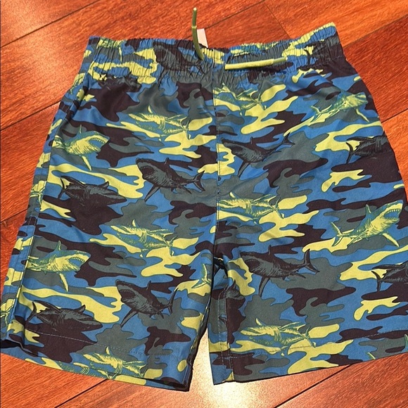 Joe Fresh Kids Swim Trunks - Blue and Green Camo - Picture 1 of 6
